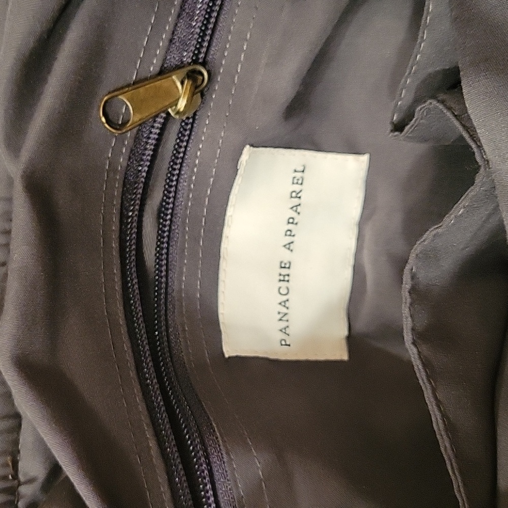 NWOT Grey Diamond Pattern Rucksack Backpack - Picture 4 of 6